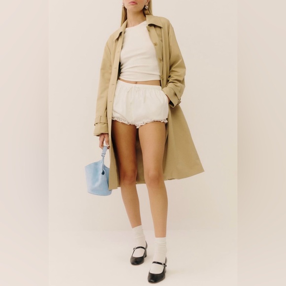 Reformation Betsy Bloomer Shorts White Size XS - Picture 2 of 4